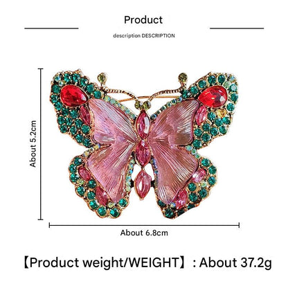 Fashion jewelry brooch with animal motifs
