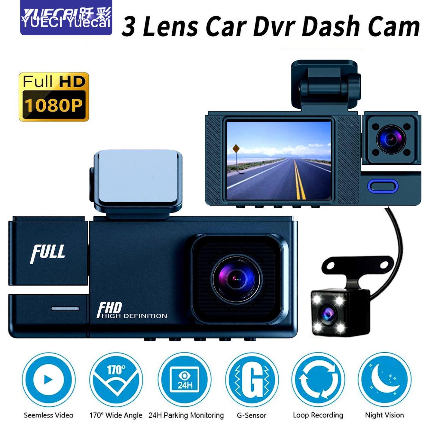 Triple Lens Dash Cam Interior View