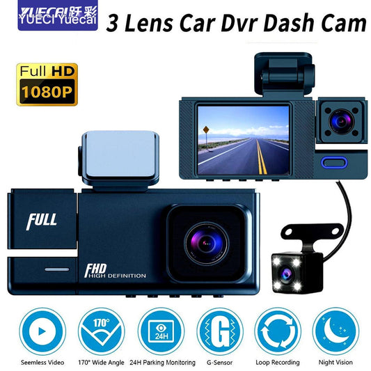 Triple Lens Dash Cam Interior View