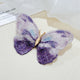 Embroidered Butterfly Brooch - Purple