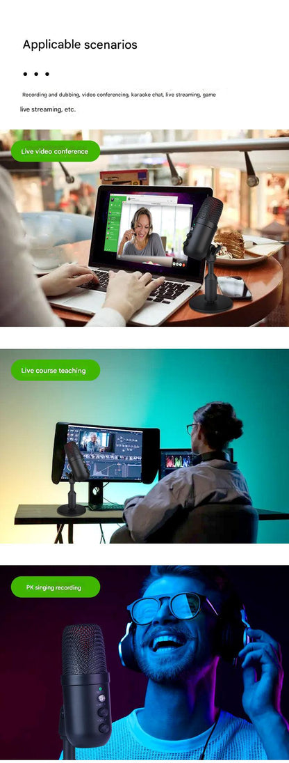 compact USB microphone with stand image