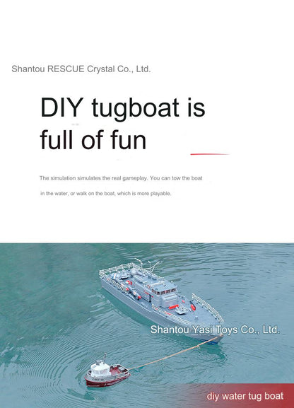 Remote Control Floating Boat Toy with Night Light – 2.4G RC Model for Kids