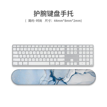 Custom Memory Foam Wrist Support Mouse Pad & Keyboard Rest for Ergonomic Comfort - Vibrant Designs