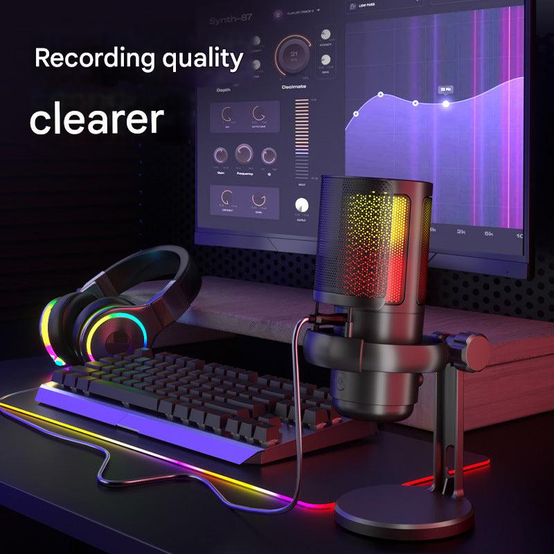 High-quality USB microphone with pop filter