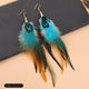 5 - Sea Tide Blue Spliced Feather