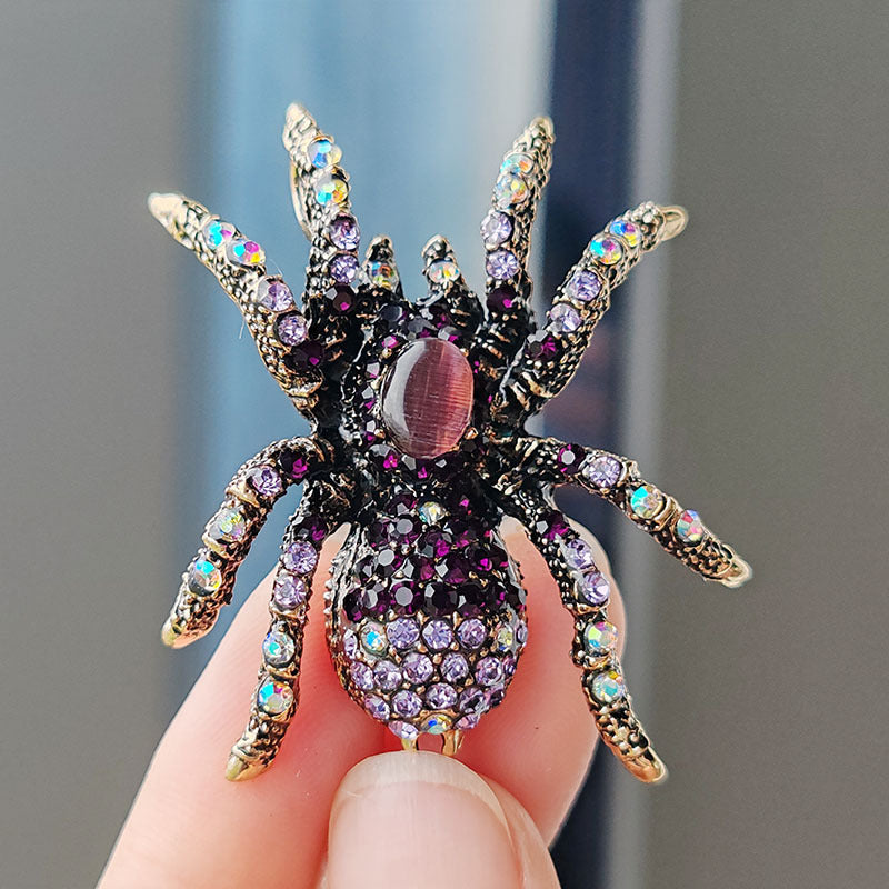 Vintage-inspired insect pin displayed creatively