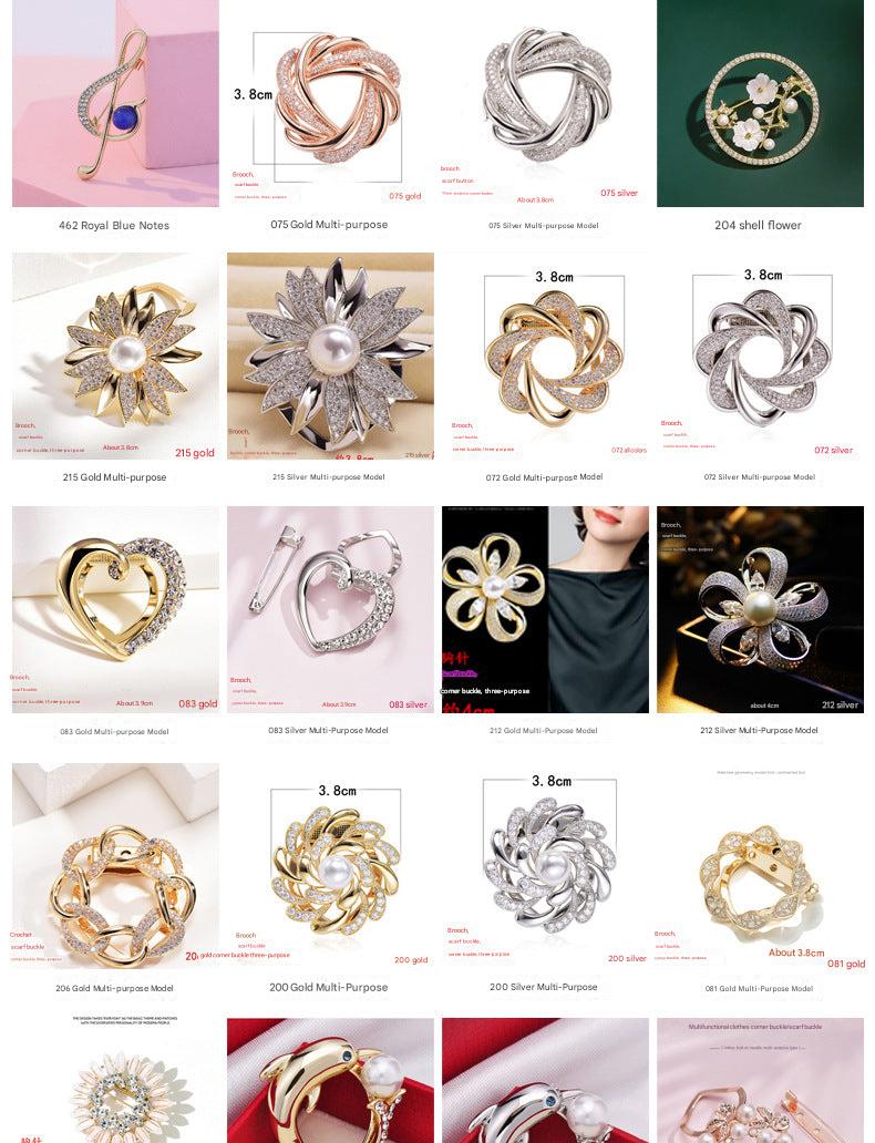 Beautiful floral design pin for casual wear