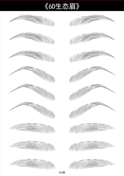 6D waterproof eyebrow tattoos natural look image 1