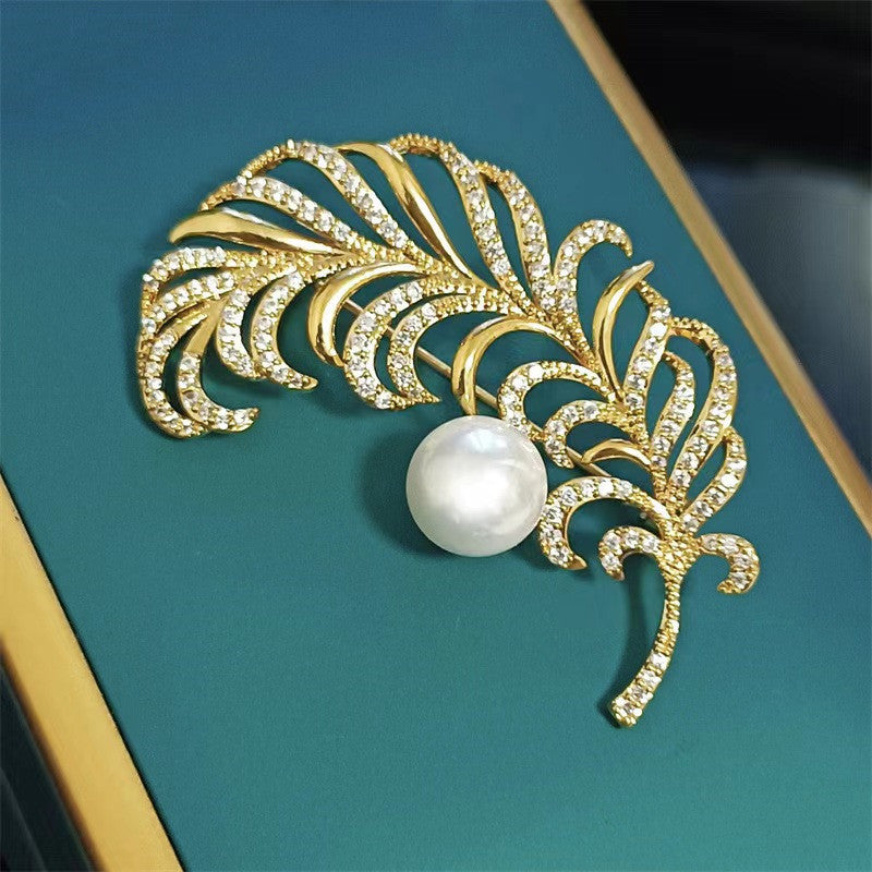 Gift-Ready Feather Brooch Ready for Gifting
