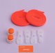 Orange shoelaces