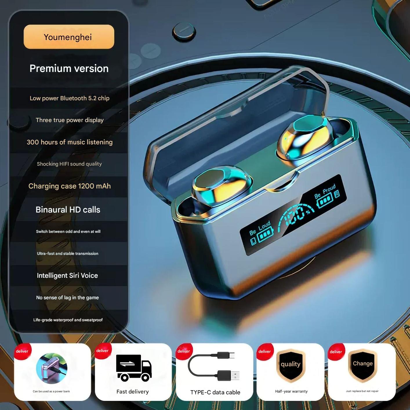 M22 wireless earbuds display case image 6