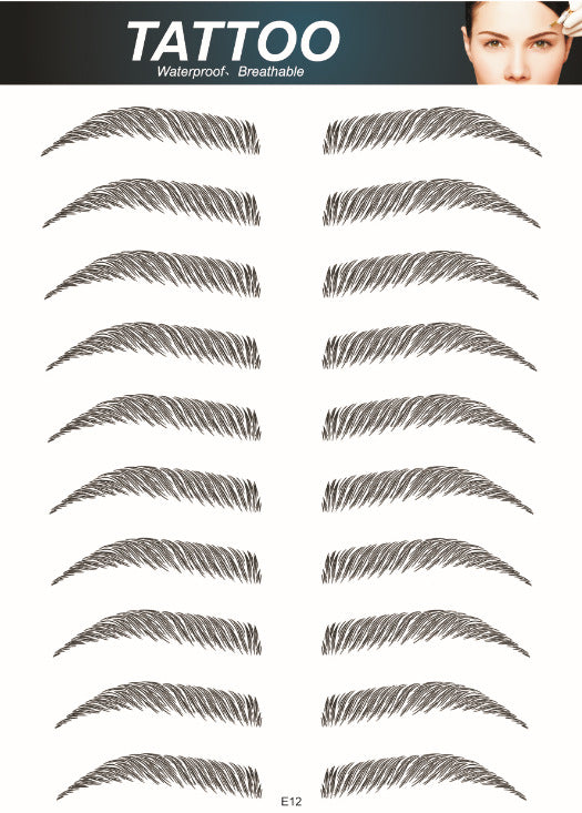 easy application eyebrow stickers image 7