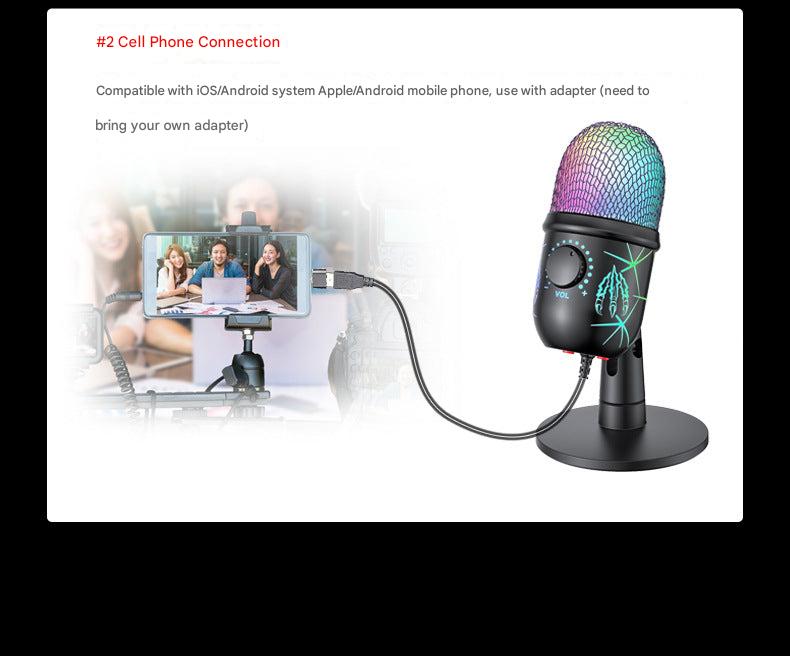 V5 RGB condenser microphone front view