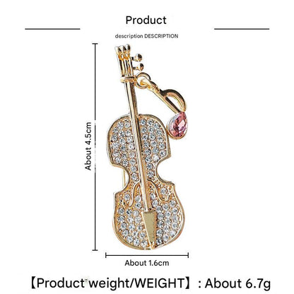 Creative Musical Note Brooch Image 6