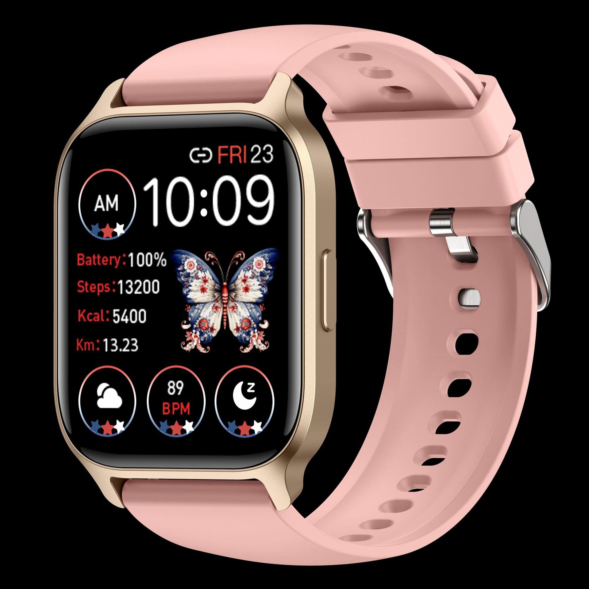 Y3 smartwatch displaying heart rate monitor image 2