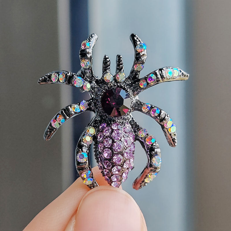 Vintage-inspired insect pin displayed creatively