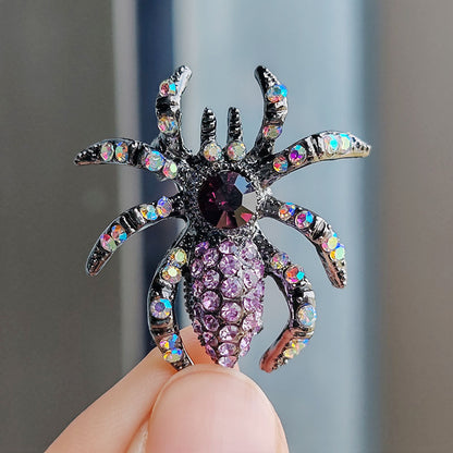 Vintage-inspired insect pin displayed creatively