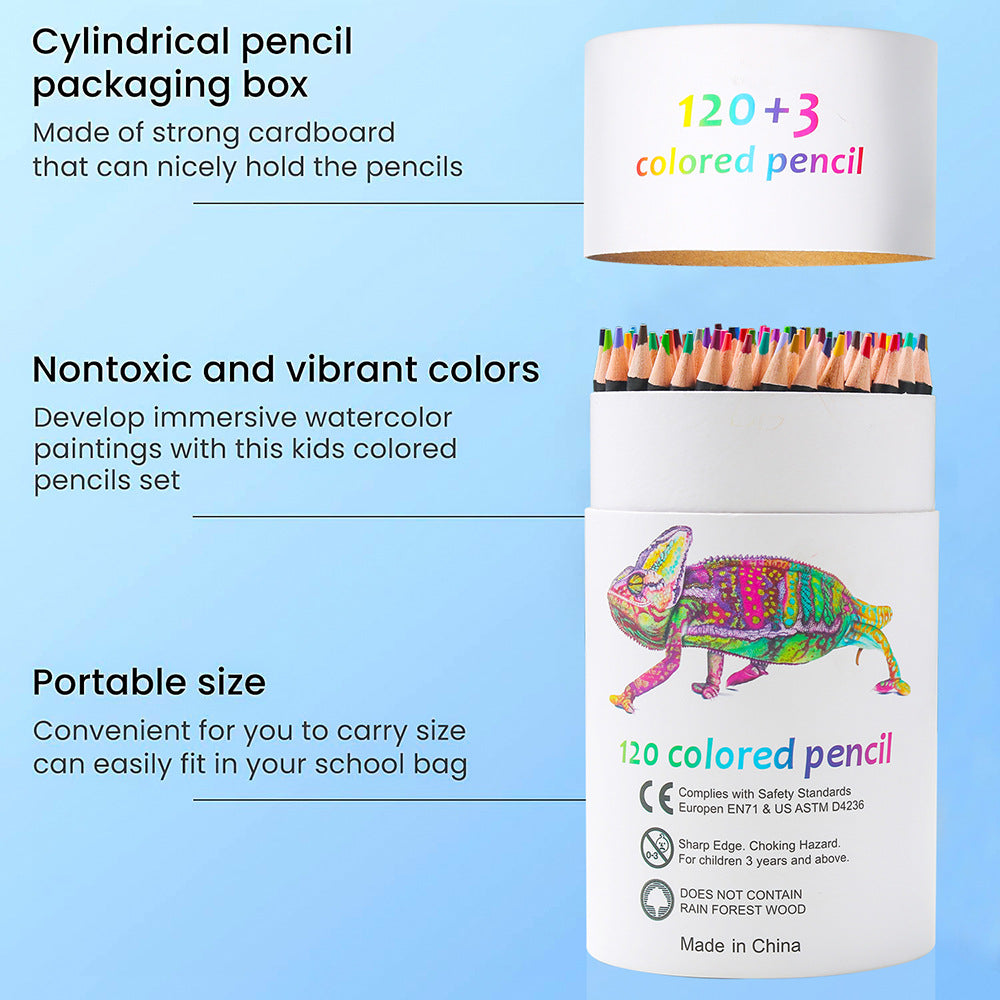 KALOUR 120-Color Premium Colored Pencil Set for Artists - Art Supplies for Drawing, Sketching & Coloring